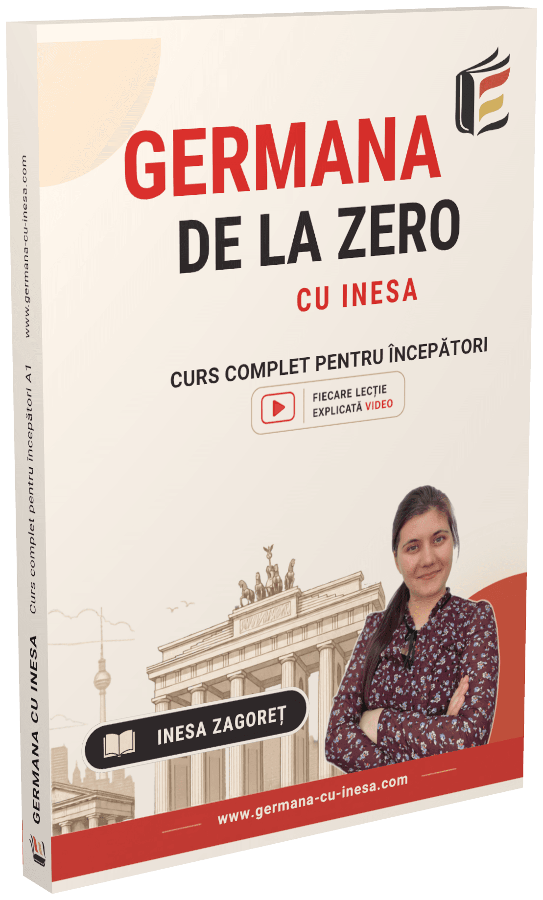 Cartea tipărită Germana de la Zero, curs complet pentru începători